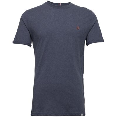 Les Deux Nørregaard T-Shirt M INDIA INK MELANGE/ORANGE M Les Deux Nørregaard T-Shirt M INDIA INK MELANGE/ORANGE M