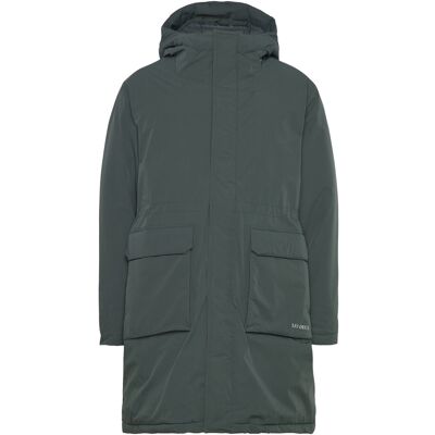 Les Deux Channing Padded Parka Coat XS PINE GREEN XS Les Deux Channing Padded Parka Coat XS PINE GREEN XS