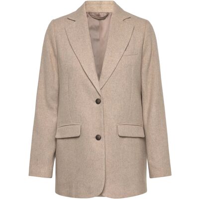 Lexington Clothing Classic Straight Fit Wool Blend Blazer L BEIGE MELANGE L Lexington Clothing Classic Straight Fit Wool Blend Blazer L BEIGE MELANGE L