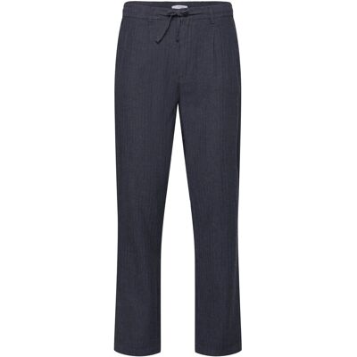 Lindbergh Linen Blend Herringbone Pants L NAVY L Lindbergh Linen Blend Herringbone Pants L NAVY L