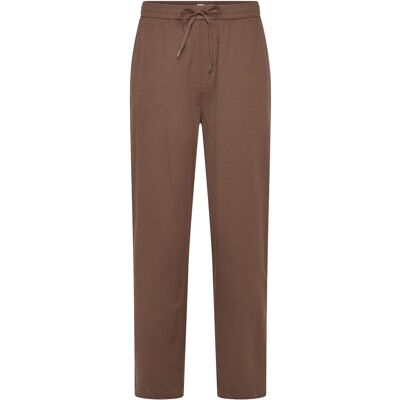 Lindbergh Linen Wide Fit Pants M BROWN M Lindbergh Linen Wide Fit Pants M BROWN M