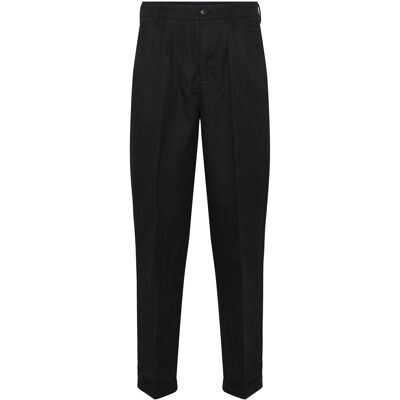 Lindbergh Linen Blend Pleated Pants XL BLACK XL Lindbergh Linen Blend Pleated Pants XL BLACK XL