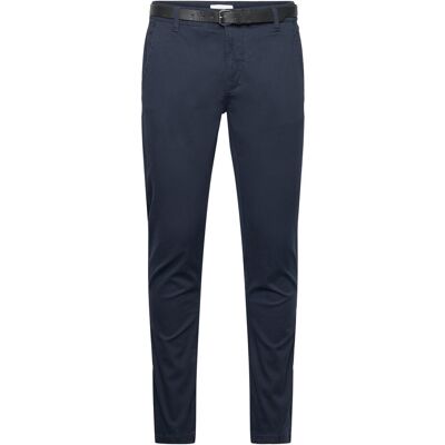 Lindbergh Classic Stretch Chino W?. Belt 38 x 30 NAVY 38 x 30 Lindbergh Classic Stretch Chino W?. Belt 38 x 30 NAVY 38 x 30
