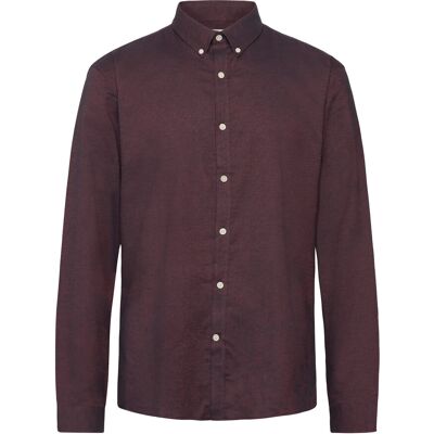 Lindbergh Yarn Dyed Oxford Superflex Shirt L/S XXL DEEP RED MIX XXL Lindbergh Yarn Dyed Oxford Superflex Shirt L/S XXL DEEP RED MIX XXL
