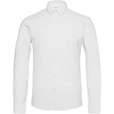 Lindbergh Yarn Dyed Oxford Superflex Shirt L/S XXL WHITE XXL Lindbergh Yarn Dyed Oxford Superflex Shirt L/S XXL WHITE XXL