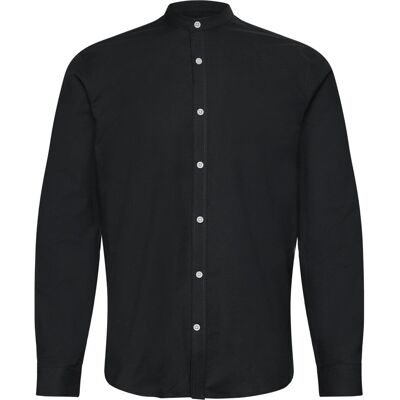 Lindbergh Yarn Dyed Oxford Superflex Shirt M BLACK M Lindbergh Yarn Dyed Oxford Superflex Shirt M BLACK M
