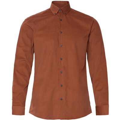 Lindbergh Fine Corduroy Shirt L/S XXL DK COPPER XXL Lindbergh Fine Corduroy Shirt L/S XXL DK COPPER XXL