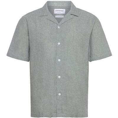 Lindbergh Casual Linen Blend Resort S/S XXL FADED AQUA XXL Lindbergh Casual Linen Blend Resort S/S XXL FADED AQUA XXL