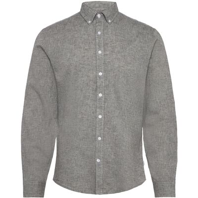 Lindbergh Linen/Cotton Shirt L/S XXL DUSTY GREY XXL Lindbergh Linen/Cotton Shirt L/S XXL DUSTY GREY XXL