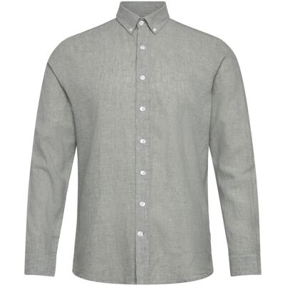 Lindbergh Linen/Cotton Shirt L/S XXL FADED AQUA XXL Lindbergh Linen/Cotton Shirt L/S XXL FADED AQUA XXL