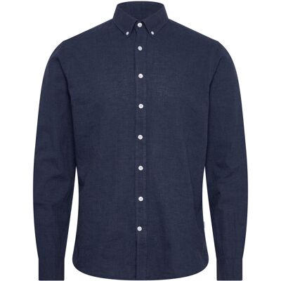 Lindbergh Linen/Cotton Shirt L/S XXL NAVY XXL Lindbergh Linen/Cotton Shirt L/S XXL NAVY XXL