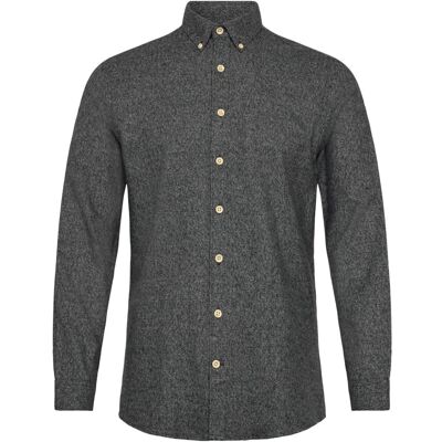 Lindbergh Business Casual Shirt In Twill S BLACK S Lindbergh Business Casual Shirt In Twill S BLACK S