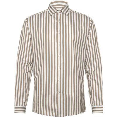 Lindbergh Striped Shirt L/S S STONE S Lindbergh Striped Shirt L/S S STONE S