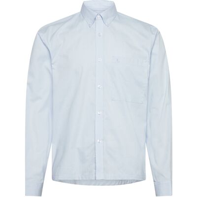 Lindbergh Fine Oxford Cropped Shirt L/S XXL LT BLUE XXL Lindbergh Fine Oxford Cropped Shirt L/S XXL LT BLUE XXL