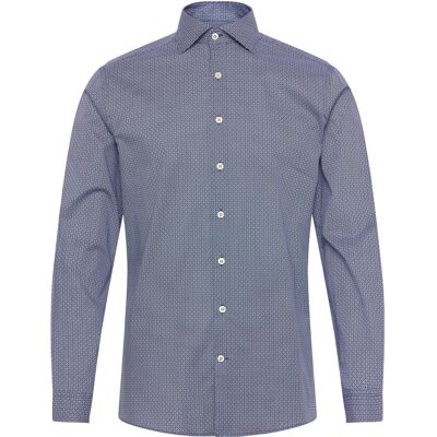 Lindbergh Aop Cotton Superflex Shirt L/S S SAND S Lindbergh Aop Cotton Superflex Shirt L/S S SAND S