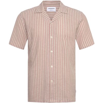 Lindbergh Cotton Structure Shirt S/S XXL BAKED ROSE XXL Lindbergh Cotton Structure Shirt S/S XXL BAKED ROSE XXL