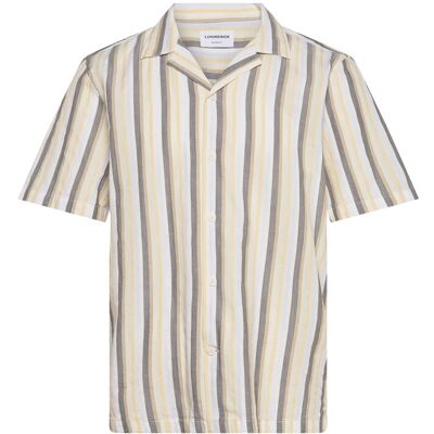 Lindbergh Multi Striped Shirt S/S M OLIVE STONE M Lindbergh Multi Striped Shirt S/S M OLIVE STONE M
