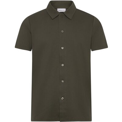 Lindbergh Waffle Short Sleeve Shirt M ARMY M Lindbergh Waffle Short Sleeve Shirt M ARMY M