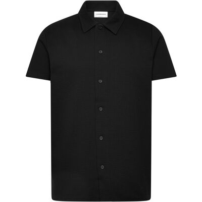 Lindbergh Waffle Short Sleeve Shirt M BLACK M Lindbergh Waffle Short Sleeve Shirt M BLACK M