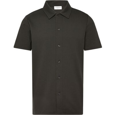 Lindbergh Waffle Short Sleeve Shirt L EBONY BROWN L Lindbergh Waffle Short Sleeve Shirt L EBONY BROWN L