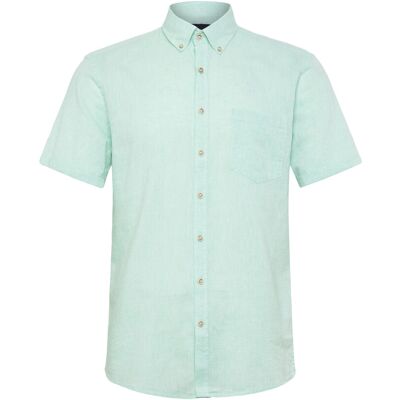 Lindbergh Cotton/Linen Shirt S/S S MINT GREEN S Lindbergh Cotton/Linen Shirt S/S S MINT GREEN S
