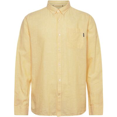 Lindbergh Cotton/Linen Shirt L/S M LT YELLOW M Lindbergh Cotton/Linen Shirt L/S M LT YELLOW M