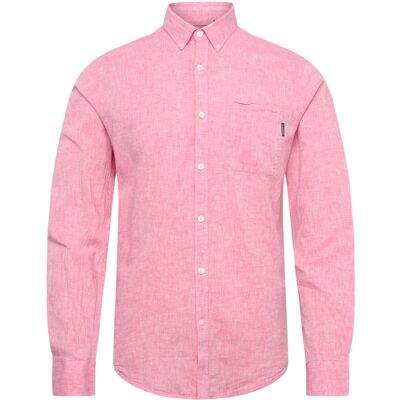 Lindbergh Cotton/Linen Shirt L/S L PINK L Lindbergh Cotton/Linen Shirt L/S L PINK L