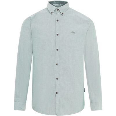 Lindbergh Yarn Dyed Oxford Superflex Shirt XL GREEN XL Lindbergh Yarn Dyed Oxford Superflex Shirt XL GREEN XL