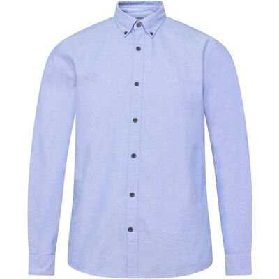 Lindbergh Yarn Dyed Oxford Superflex Shirt XL LT BLUE XL Lindbergh Yarn Dyed Oxford Superflex Shirt XL LT BLUE XL