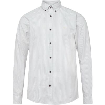 Lindbergh Yarn Dyed Oxford Superflex Shirt XL SAND STRIPE XL Lindbergh Yarn Dyed Oxford Superflex Shirt XL SAND STRIPE XL