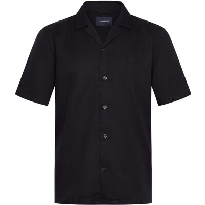Lindbergh Cotton / Lyocell Blend Resort Shirt L DK NAVY L Lindbergh Cotton / Lyocell Blend Resort Shirt L DK NAVY L