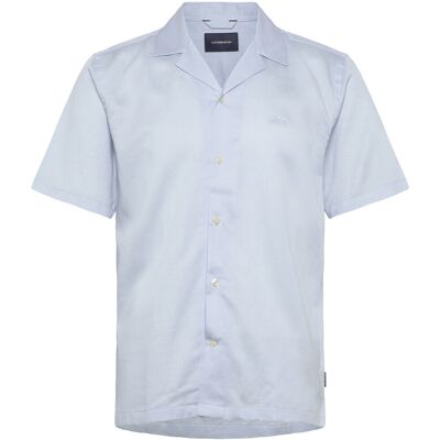 Lindbergh Cotton / Lyocell Blend Resort Shirt S ICE BLUE S Lindbergh Cotton / Lyocell Blend Resort Shirt S ICE BLUE S