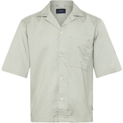Lindbergh Structure Resort Shirt S/S XXL FADED GREEN XXL Lindbergh Structure Resort Shirt S/S XXL FADED GREEN XXL