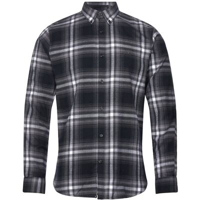Lindbergh Brushed Checked Shirt L/S XXL BLACK XXL Lindbergh Brushed Checked Shirt L/S XXL BLACK XXL