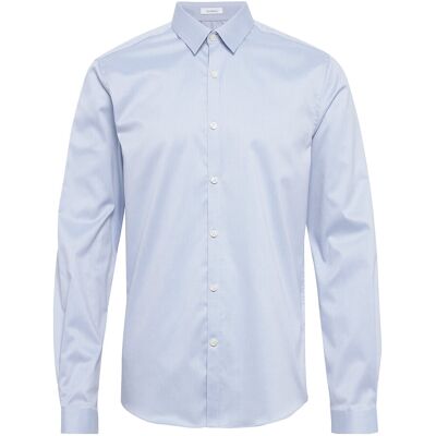 Lindbergh Small Collar, Tailor Fit Cotton Shirt, Wf XL LIGHT BLUE XL Lindbergh Small Collar, Tailor Fit Cotton Shirt, Wf XL LIGHT BLUE XL