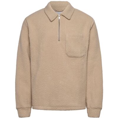 Lindbergh Half Zip Fleece M MID STONE M Lindbergh Half Zip Fleece M MID STONE M