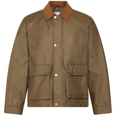 Lindbergh Field Jacket With Corduroy Collar XXL DK ARMY XXL Lindbergh Field Jacket With Corduroy Collar XXL DK ARMY XXL