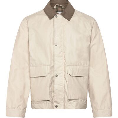 Lindbergh Field Jacket With Corduroy Collar S LT STONE GREY S Lindbergh Field Jacket With Corduroy Collar S LT STONE GREY S