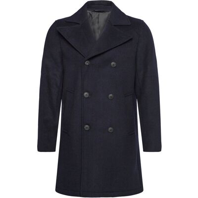 Lindbergh Recycled Pea Coat L NAVY L Lindbergh Recycled Pea Coat L NAVY L