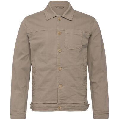 Lindbergh Cropped Length Overshirt XXL DK SAND XXL Lindbergh Cropped Length Overshirt XXL DK SAND XXL