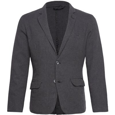 Lindbergh Cotton Linen Blazer S BLACK S Lindbergh Cotton Linen Blazer S BLACK S