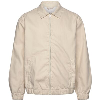 Lindbergh Zip Through Overshirt S CREAM WHITE S Lindbergh Zip Through Overshirt S CREAM WHITE S