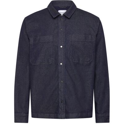Lindbergh Indigo Overshirt L/S L INDIGO BLUE L Lindbergh Indigo Overshirt L/S L INDIGO BLUE L