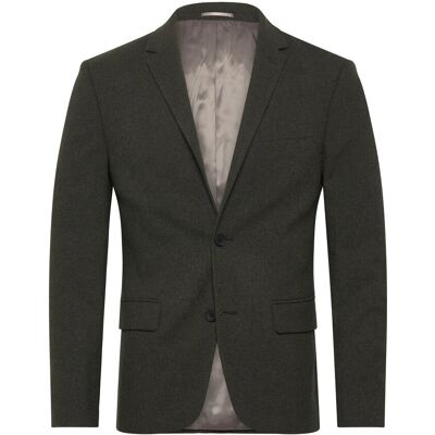 Lindbergh Flannel Wool Blend Blazer 56 DK ARMY MEL 56 Lindbergh Flannel Wool Blend Blazer 56 DK ARMY MEL 56