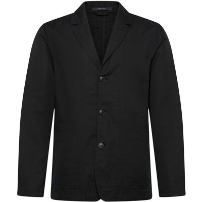 Lindbergh Linen Blend Casual Blazer XXL BLACK XXL Lindbergh Linen Blend Casual Blazer XXL BLACK XXL