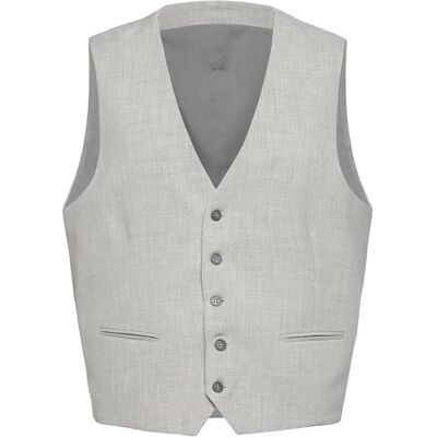Lindbergh Superflex Relaxed Waistcoat M LT GREY MIX M Lindbergh Superflex Relaxed Waistcoat M LT GREY MIX M