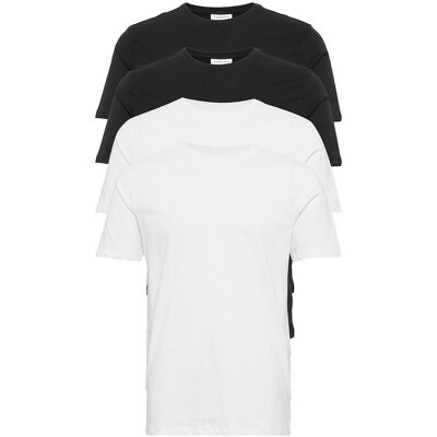 Lindbergh 4Pk Basic Tee S/S M BL-WH M Lindbergh 4Pk Basic Tee S/S M BL-WH M