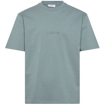 Lindbergh Oversized Brand Carrier Tee S/S XXXL DK AQUA XXXL Lindbergh Oversized Brand Carrier Tee S/S XXXL DK AQUA XXXL