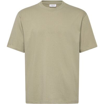 Lindbergh Oversized Brand Carrier Tee S/S L DUSTY OLIVE L Lindbergh Oversized Brand Carrier Tee S/S L DUSTY OLIVE L