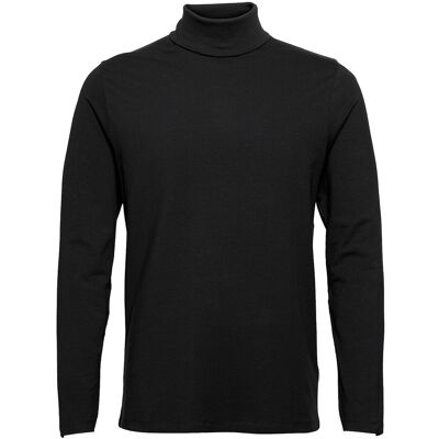 Lindbergh Roll Neck Tee L/S L BLACK L Lindbergh Roll Neck Tee L/S L BLACK L
